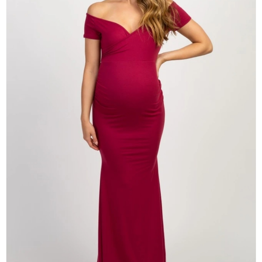Pink Blush Maternity Gown